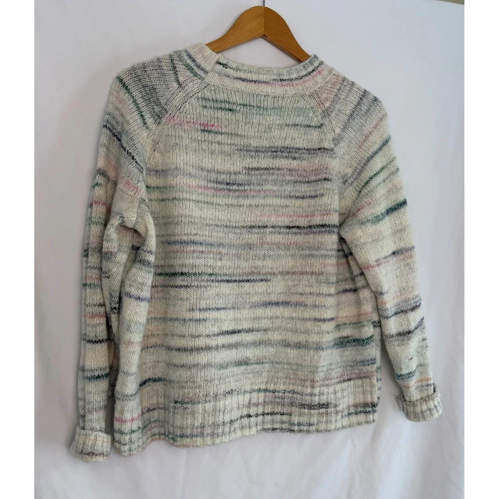Old Navy Women Multicolor Striped‎ Raglan Sleeve Crewneck Sweater Size M